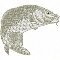 Fishes Embroidery Design 8